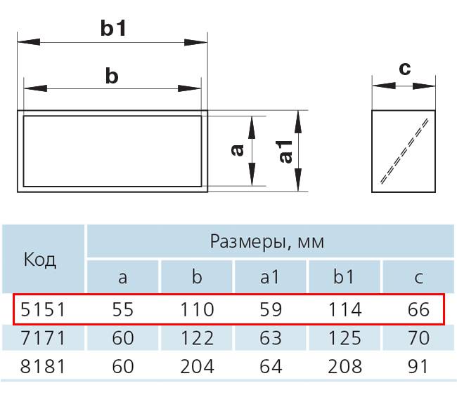 Соединитель 55х110 мм