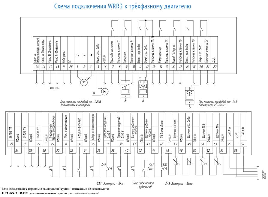 Схема подключения водяного шкафа